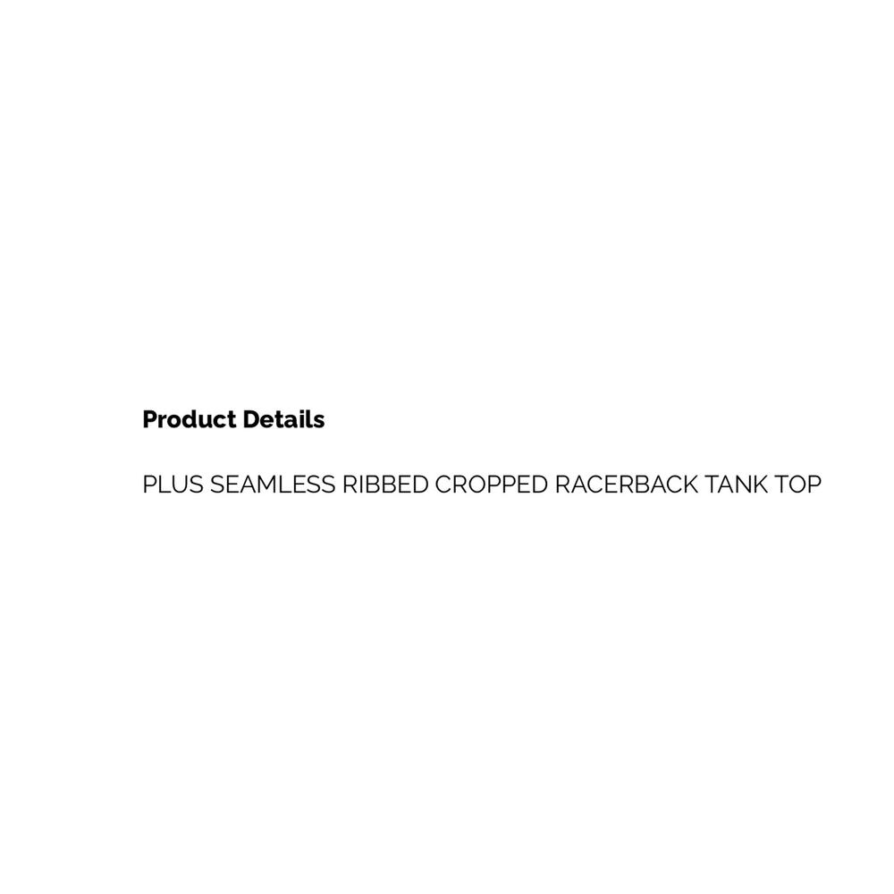 Zenana - Plus Size Seamless Ribbed Racer Back Bralette - 2x/3x - Picture 2 of 2